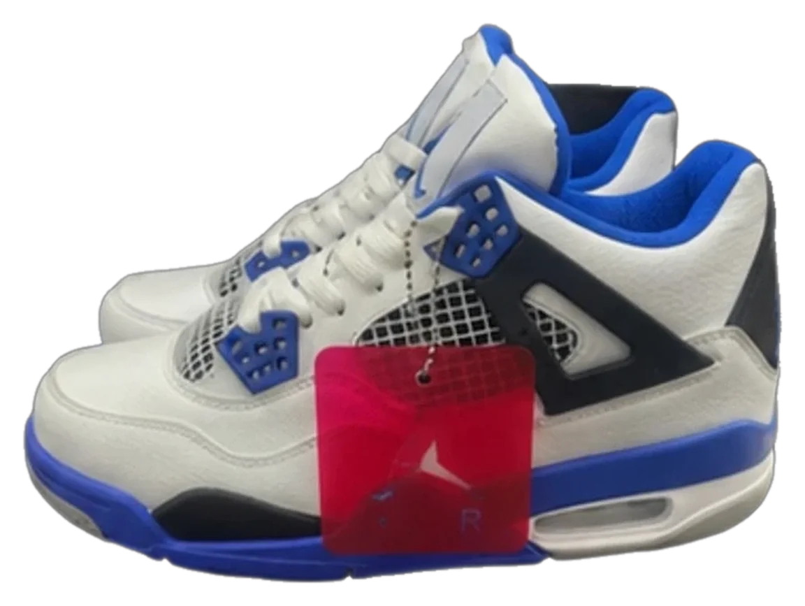 Retro 4 OG 'Motorsport' — White / Game Royal / Black