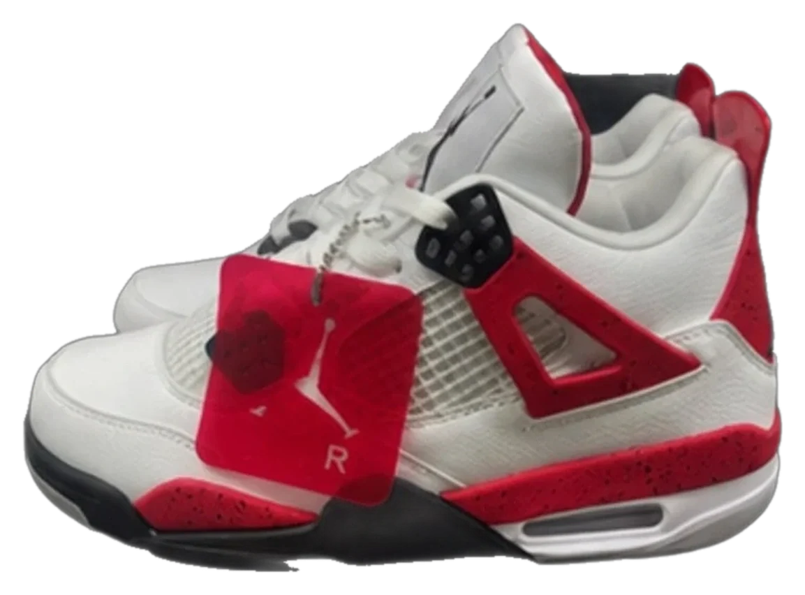 Retro 4 OG 'Fire Red' — White / Fire Red / Black