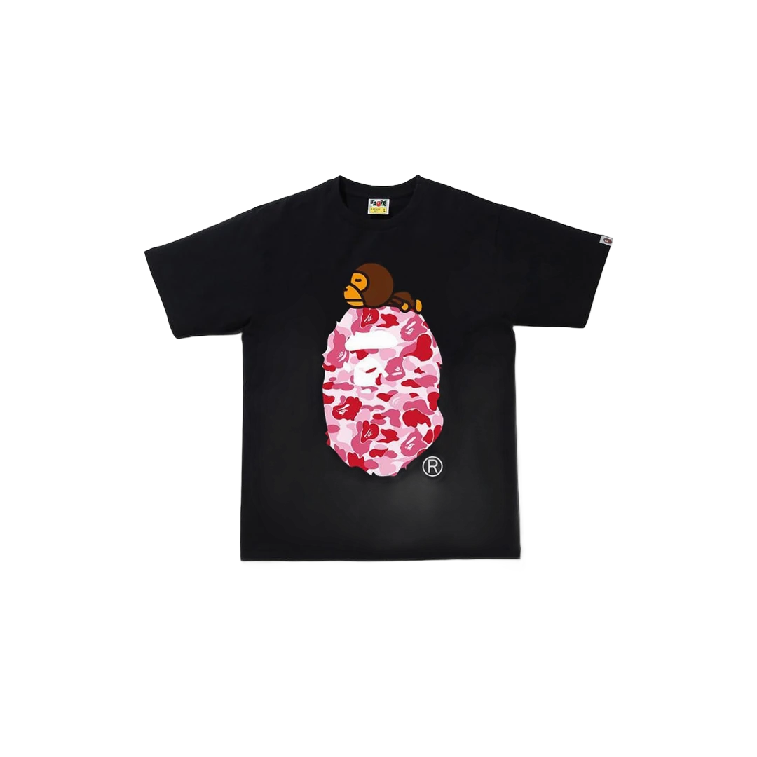 Wild Camo Ape Head Tee — Black / Pink Camo