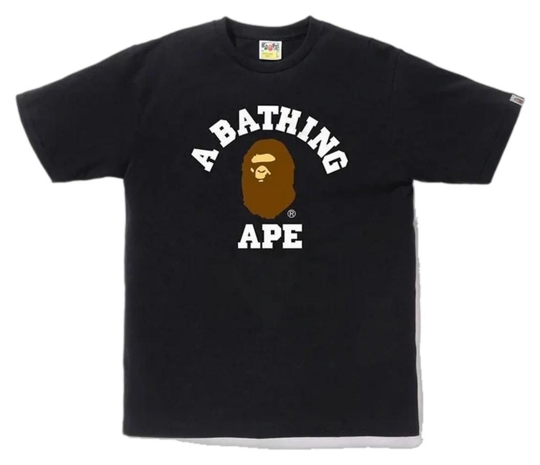 College Arch Ape Tee — Black