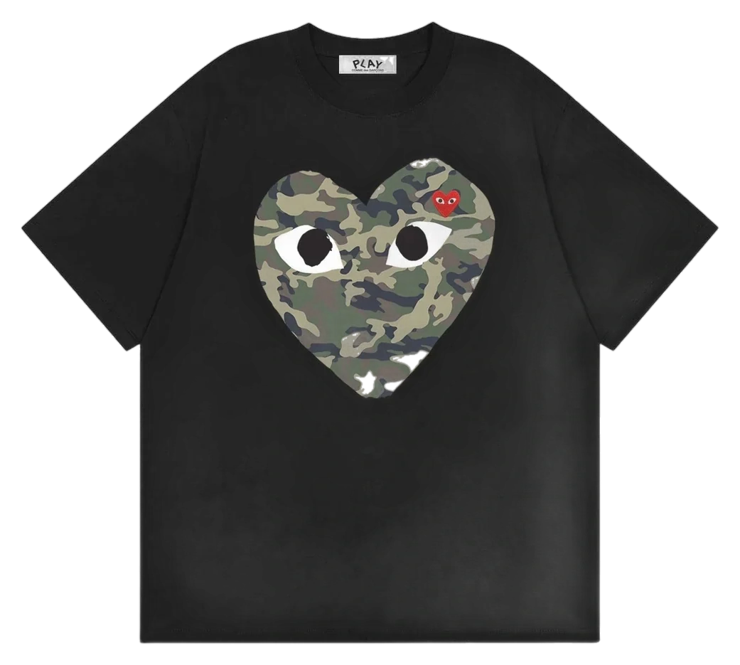 Camo Heart Cult Tee — Black