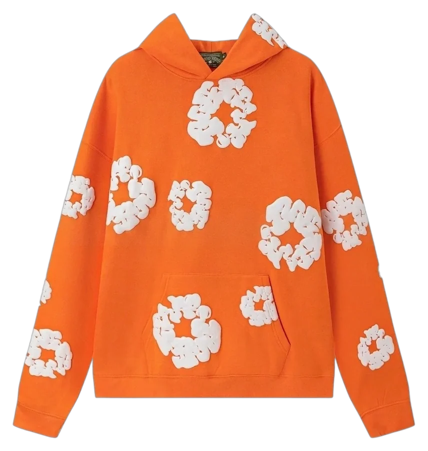 Wreath Heavyweight Fleece Set — Orange