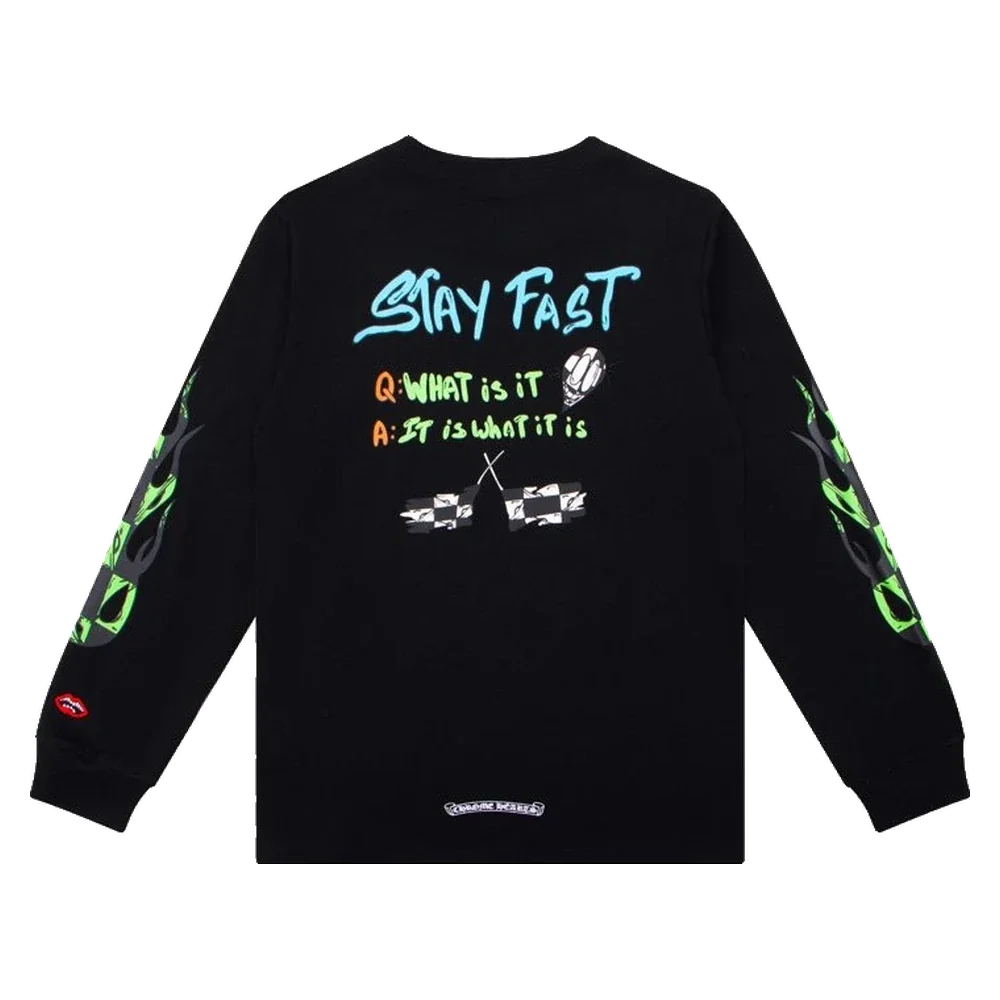 Gothic Cross Long Sleeve — Stay Fast Black