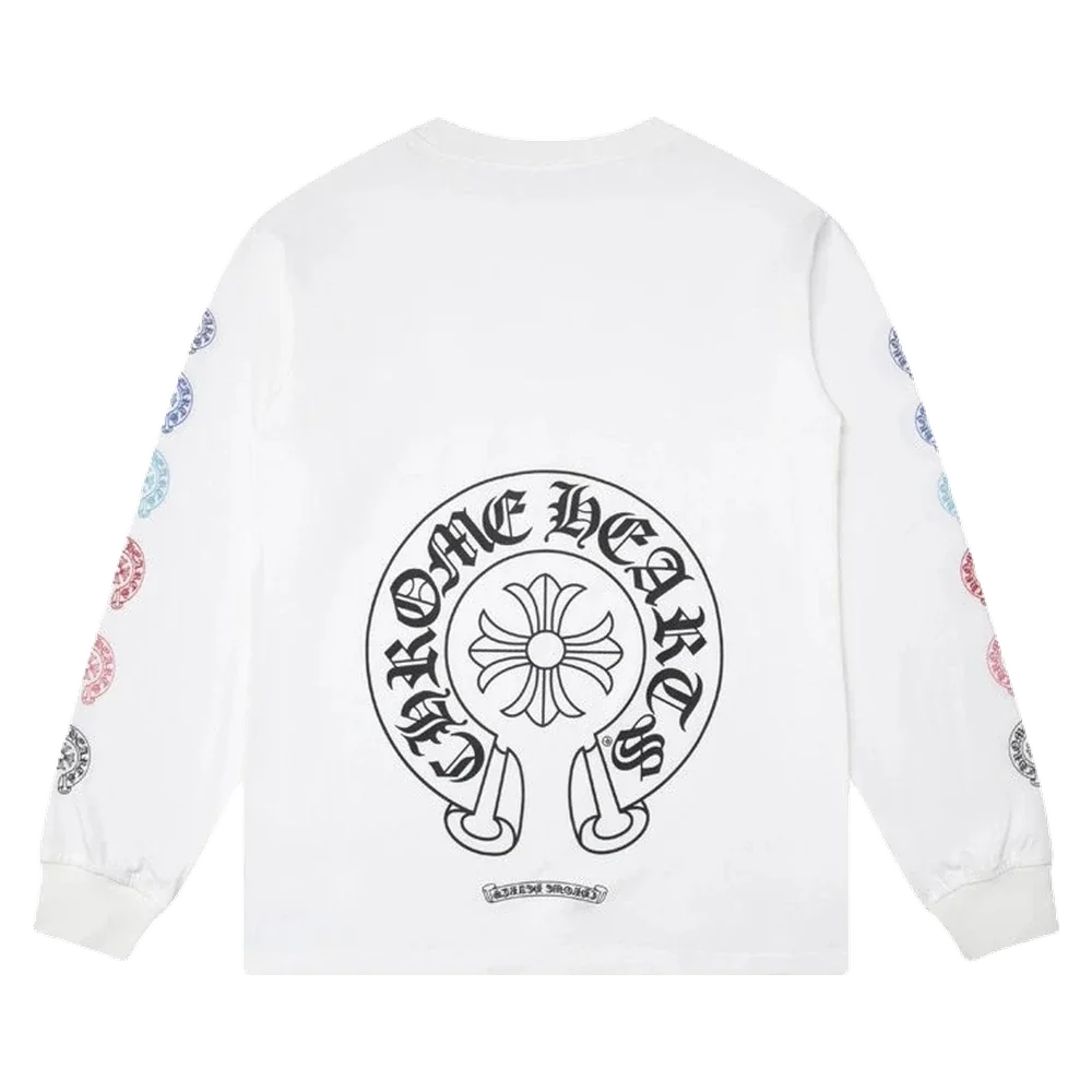 Gothic Cross Long Sleeve — Halo Cross White
