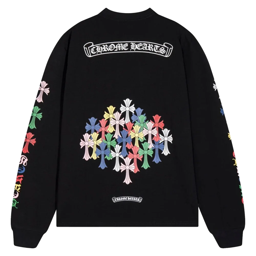 Gothic Cross Long Sleeve — Confetti Cross Black