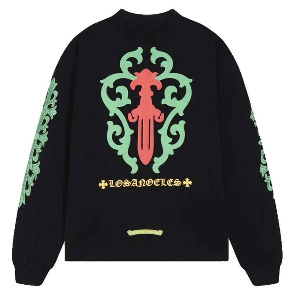 Gothic Cross Long Sleeve — Dagger Vine Black