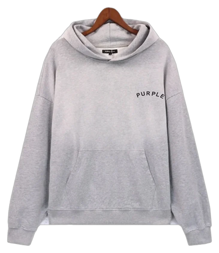 Spiral Script Heavy Hoodie — Fog Grey