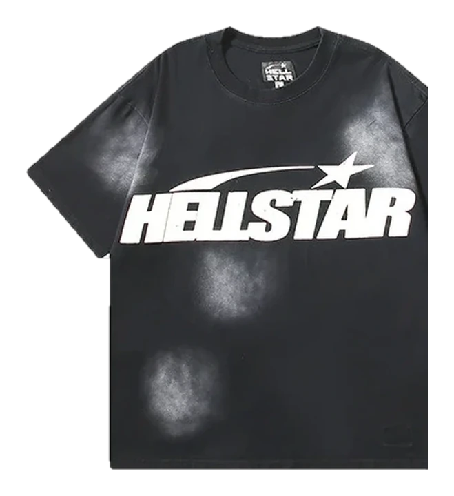 Hellstar-Style Washed Vintage Tee — Washed Black — No. 613