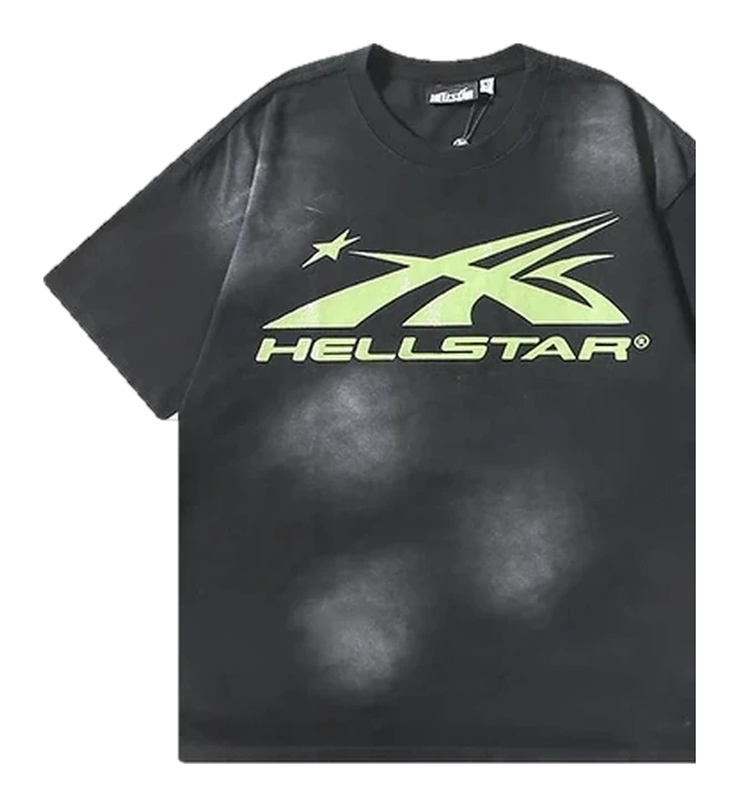 Hellstar-Style Washed Vintage Tee — Washed Black — No. 656