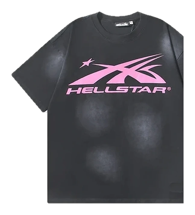 Hellstar-Style Washed Vintage Tee — Washed Black — No. 661