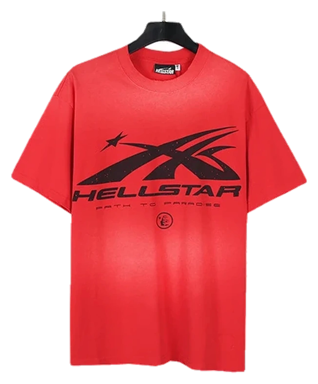 Hellstar-Style Washed Vintage Tee — Washed Red — No. 665