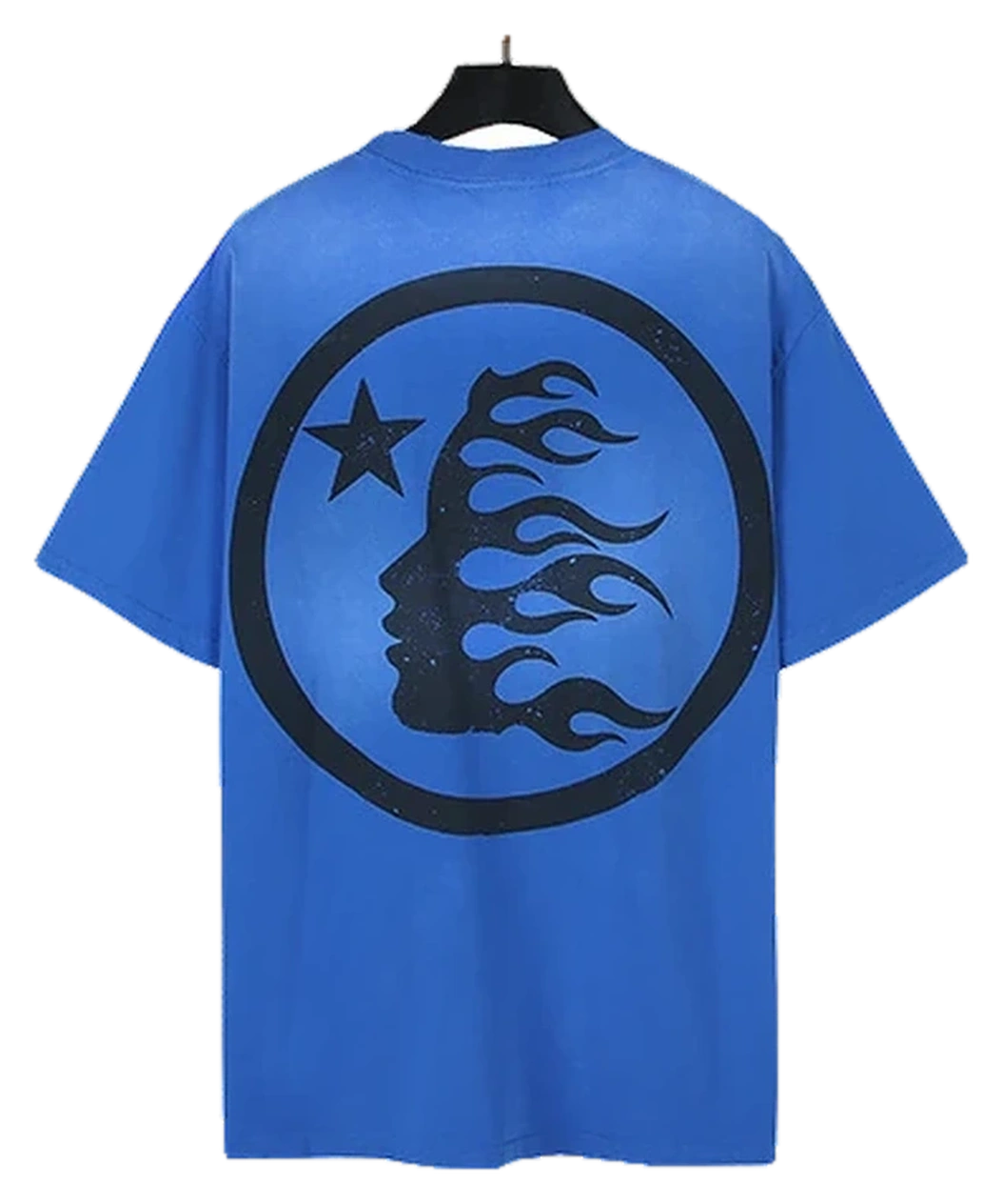 Hellstar-Style Washed Vintage Tee — Washed Blue — No. 665