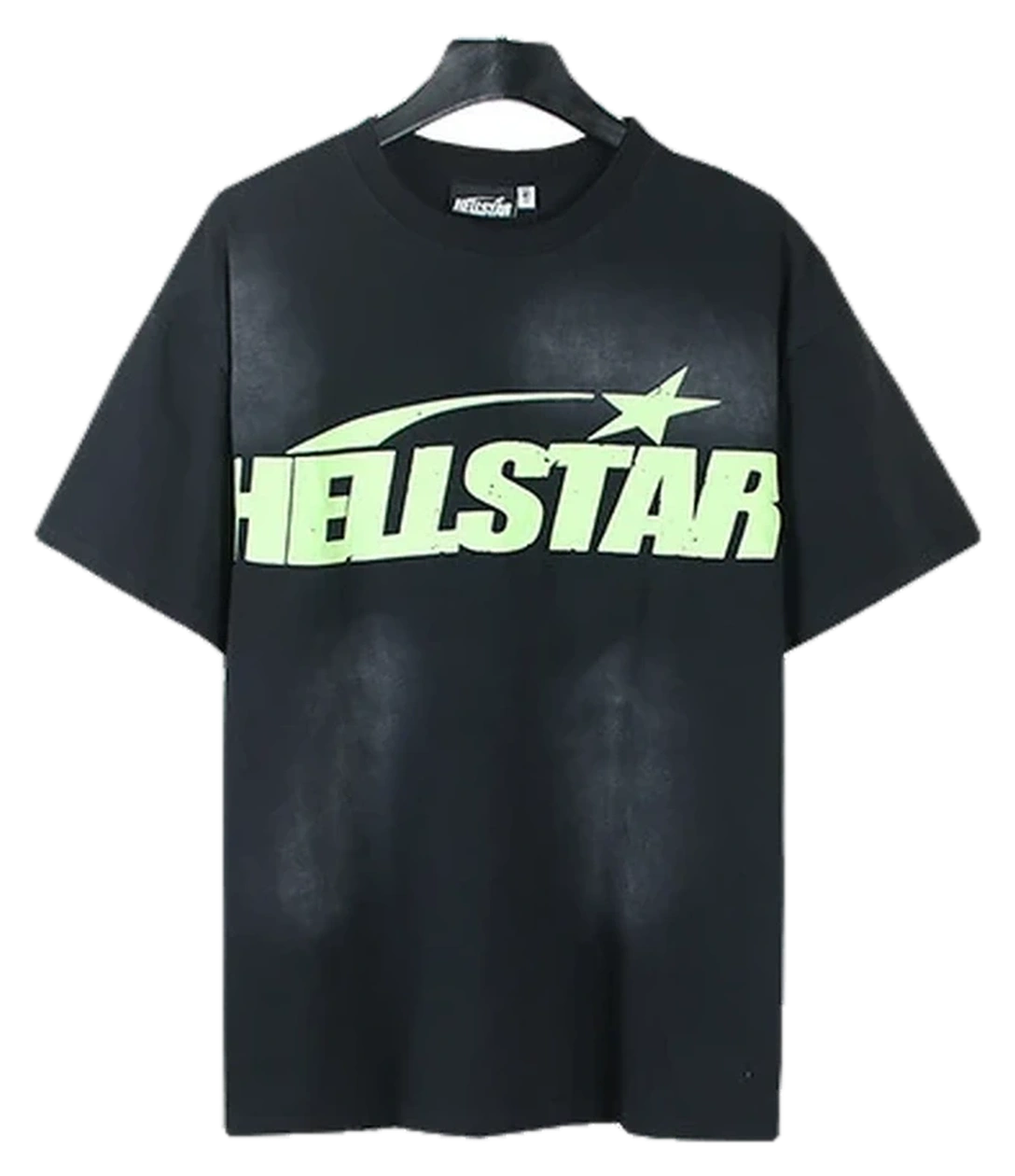 Hellstar-Style Washed Vintage Tee — Washed Black — No. 679