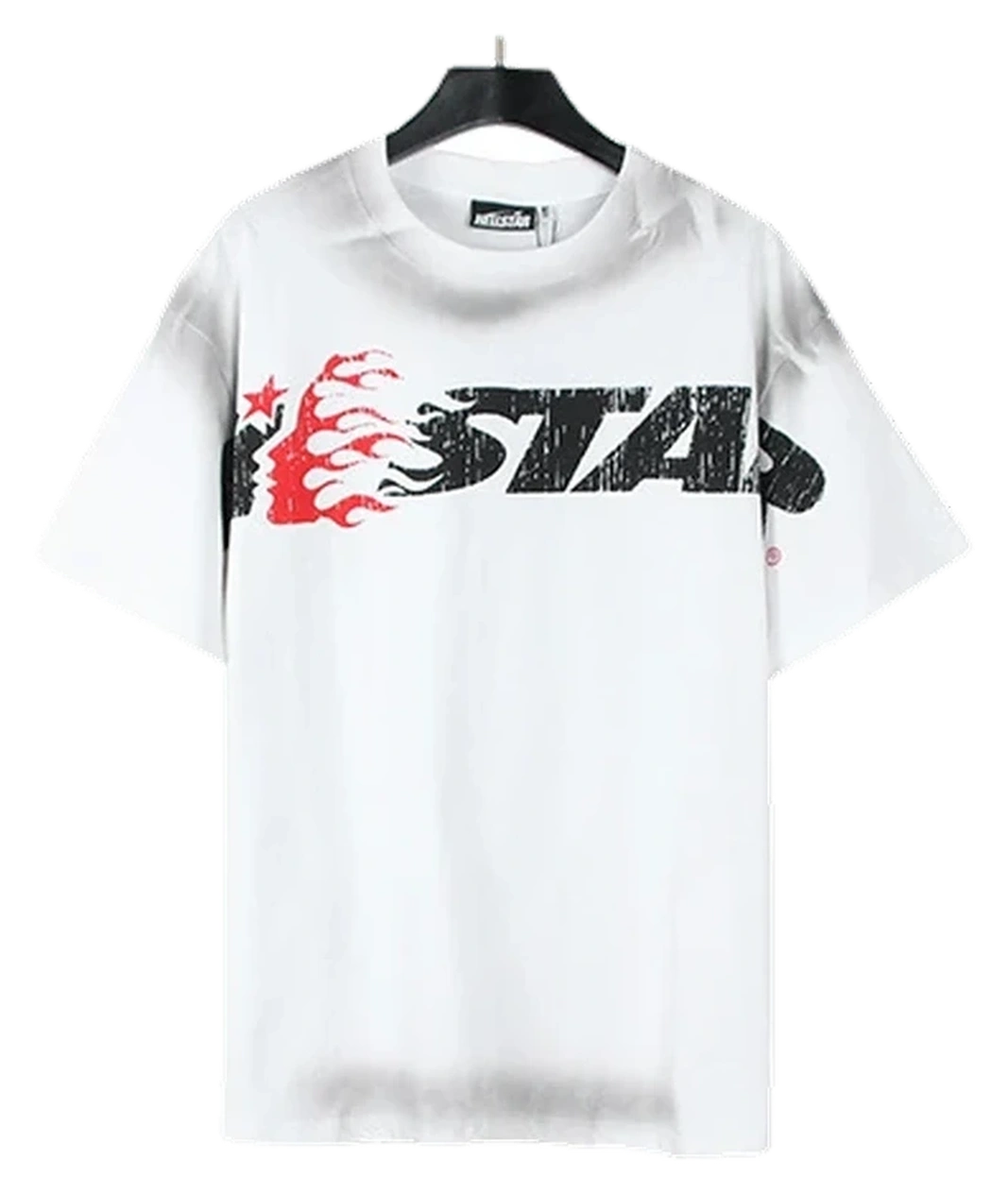 Hellstar-Style Washed Vintage Tee — Washed White — No. 680