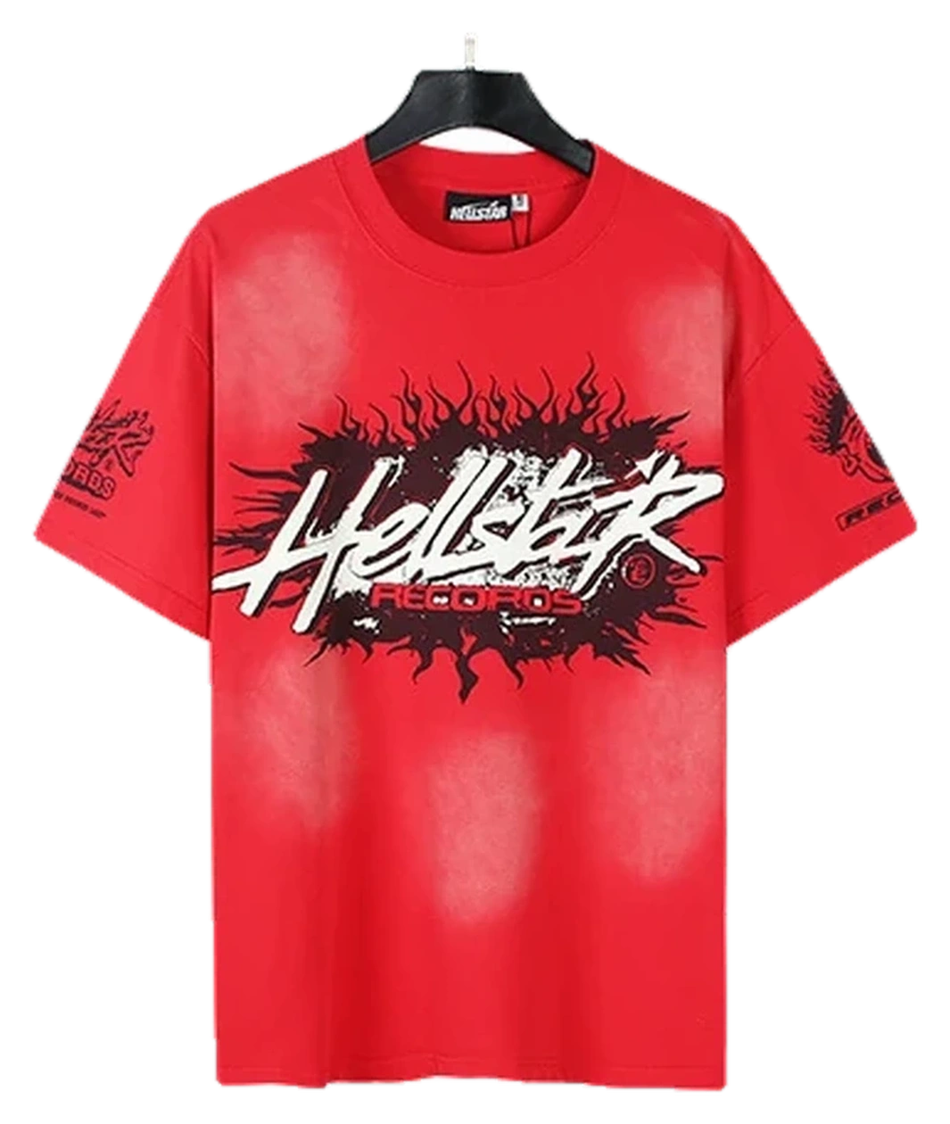 Hellstar-Style Washed Vintage Tee — Washed Red — No. 696
