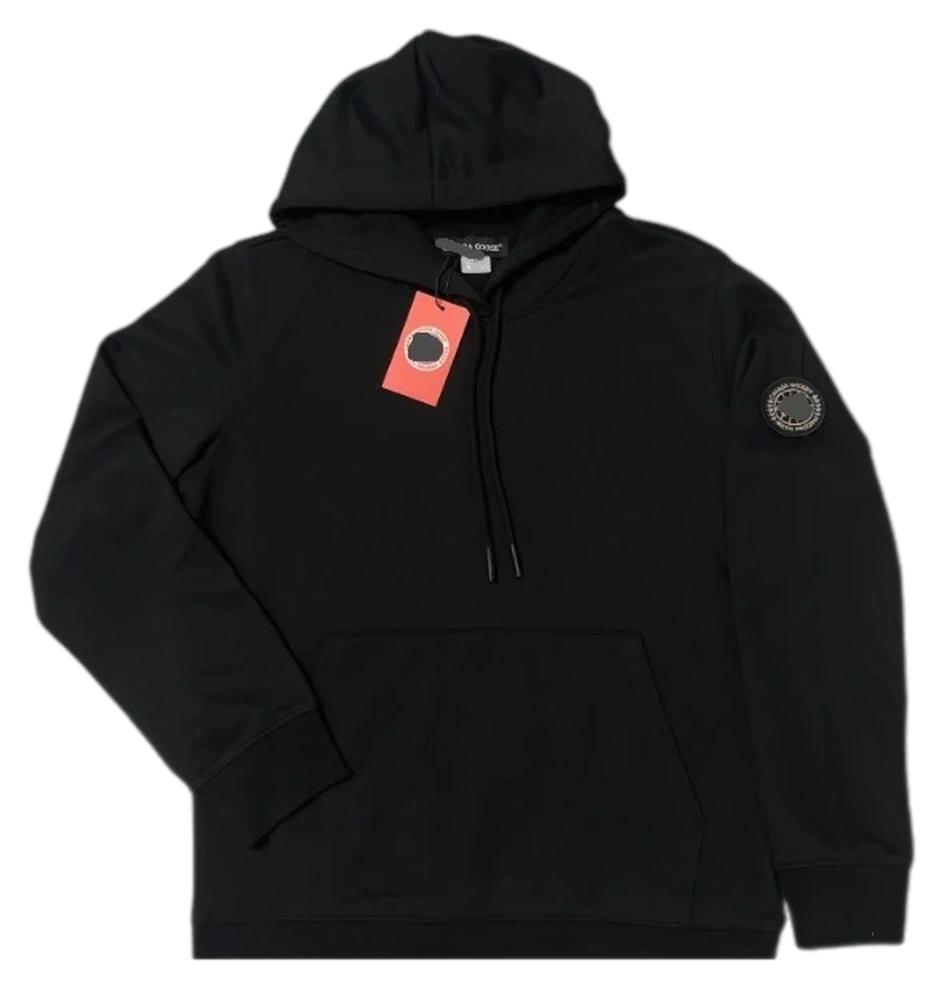 Heavyweight 370g Hoodie — Black — Black tab