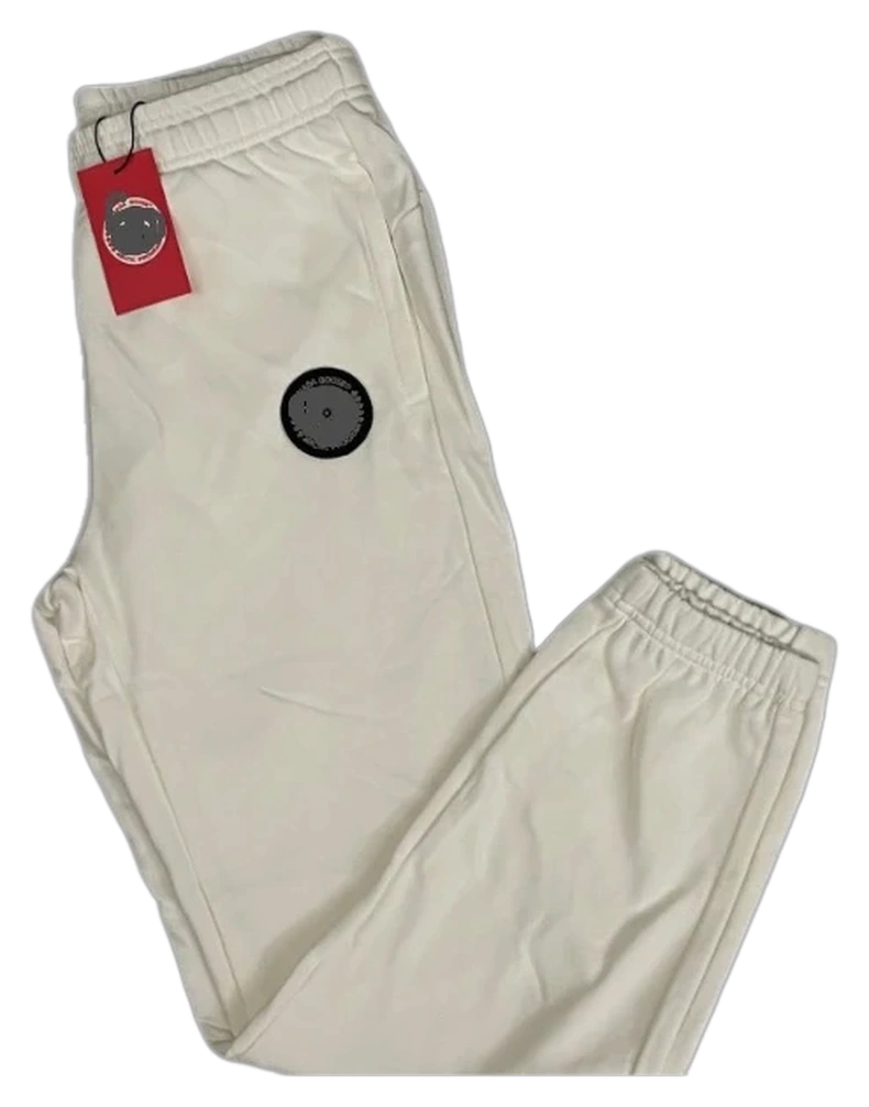 Heavyweight 370g Sweatpants — White — Black tab