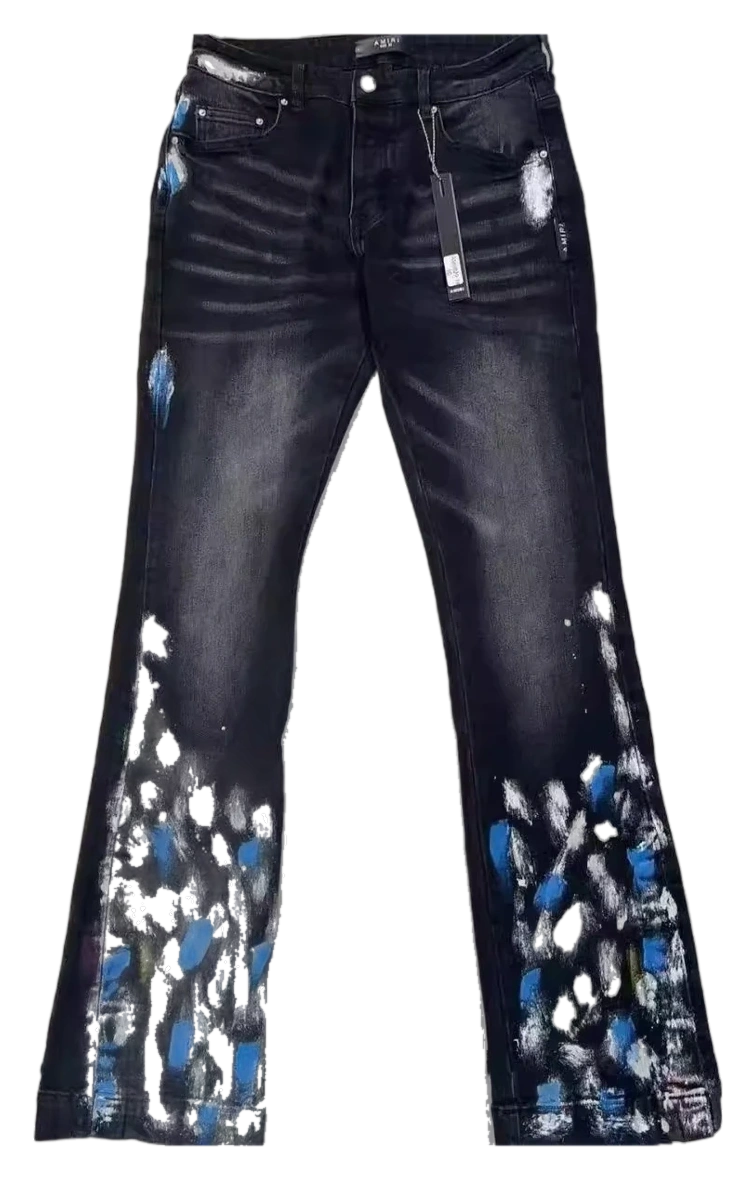 Distressed Embroidered Stretch Jeans — Wash No. 04