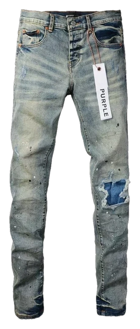 Distressed Embroidered Stretch Jeans — Wash No. 15