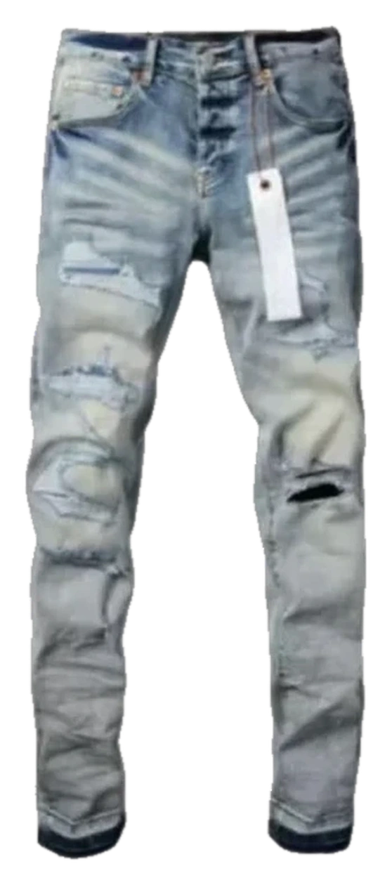 Distressed Embroidered Stretch Jeans — Wash No. 22