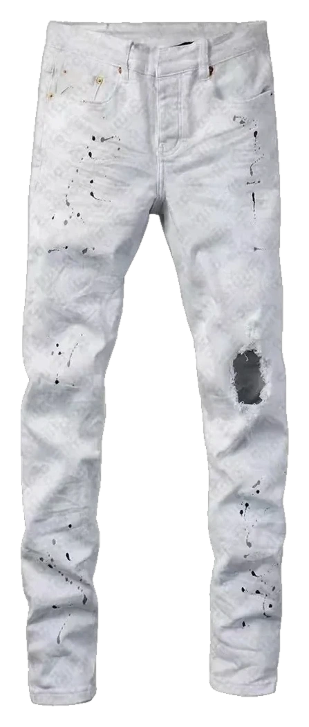 Distressed Embroidered Stretch Jeans — Wash No. 26