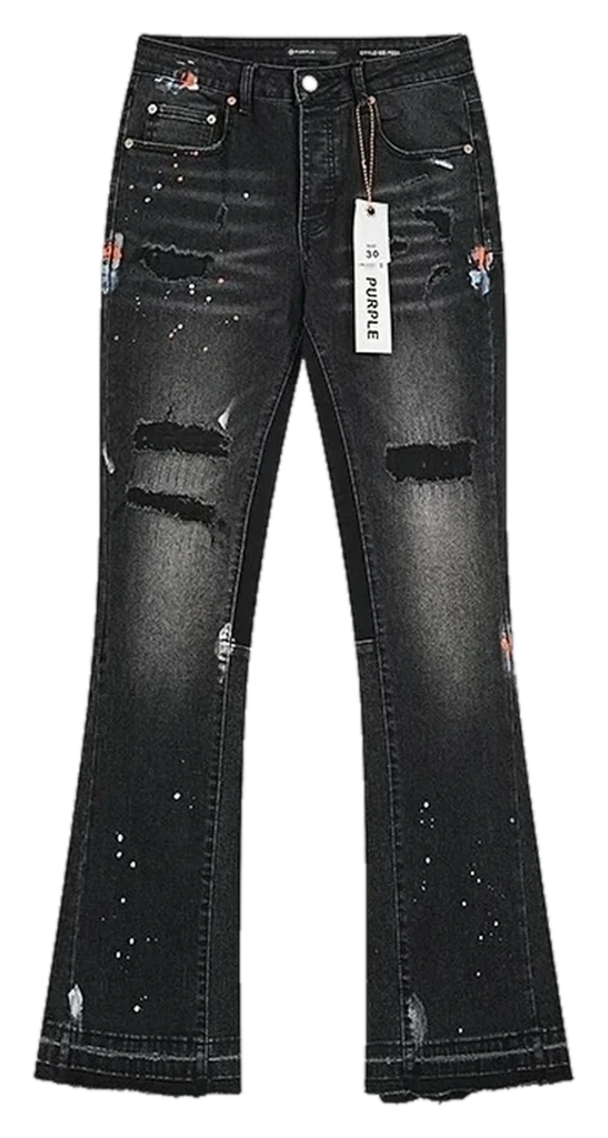 Distressed Embroidered Stretch Jeans — Wash No. 41