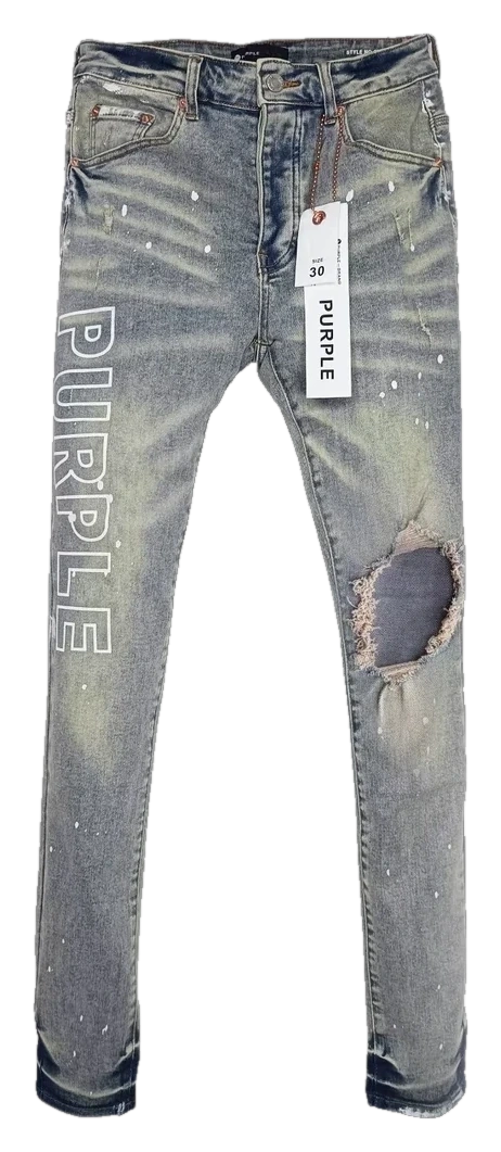 Distressed Embroidered Stretch Jeans — Wash No. 46
