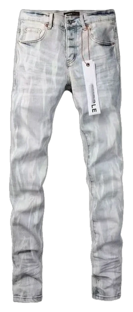 Distressed Embroidered Stretch Jeans — Wash No. 52