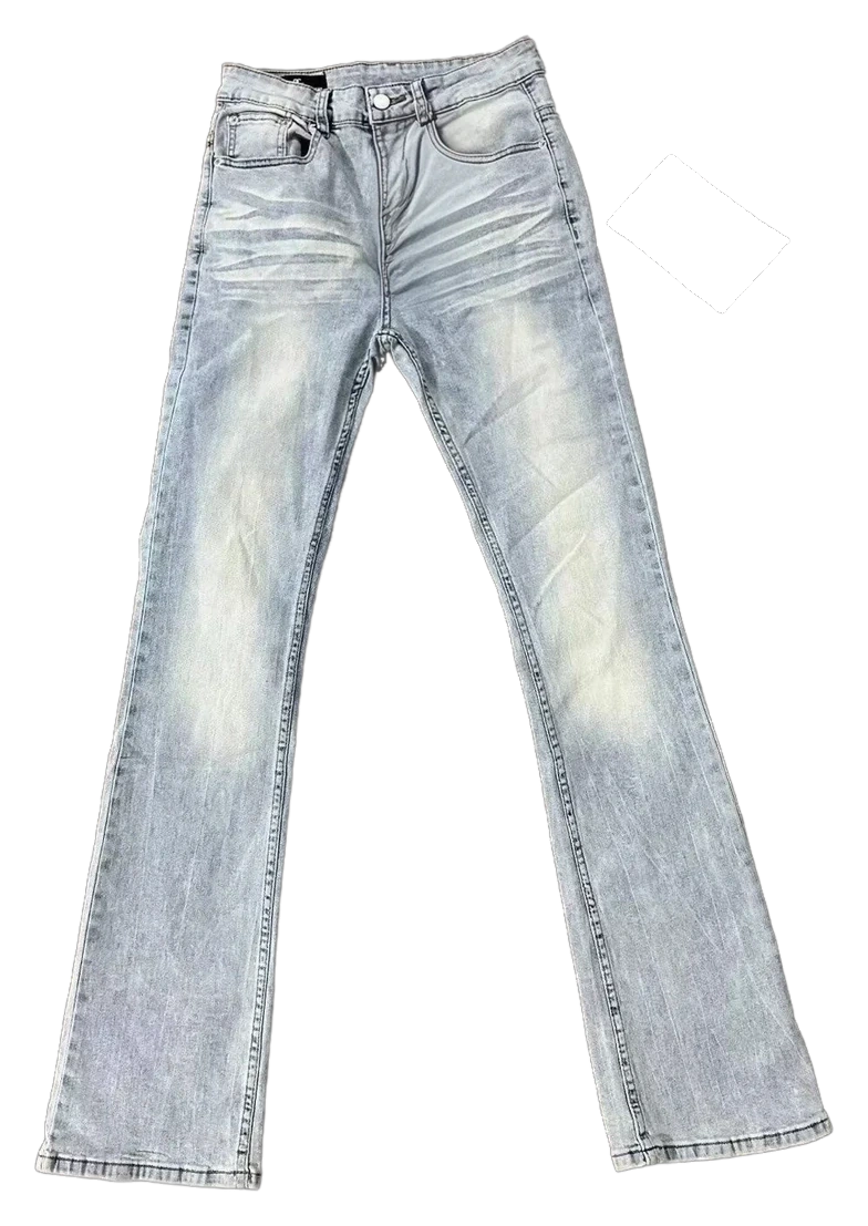 Distressed Embroidered Stretch Jeans — Wash No. 57