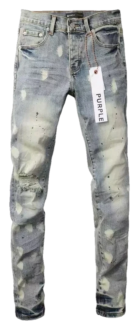 Distressed Embroidered Stretch Jeans — Wash No. 62