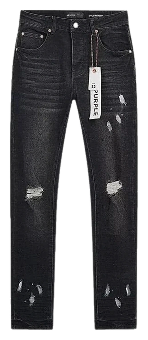 Distressed Embroidered Stretch Jeans — Wash No. 64