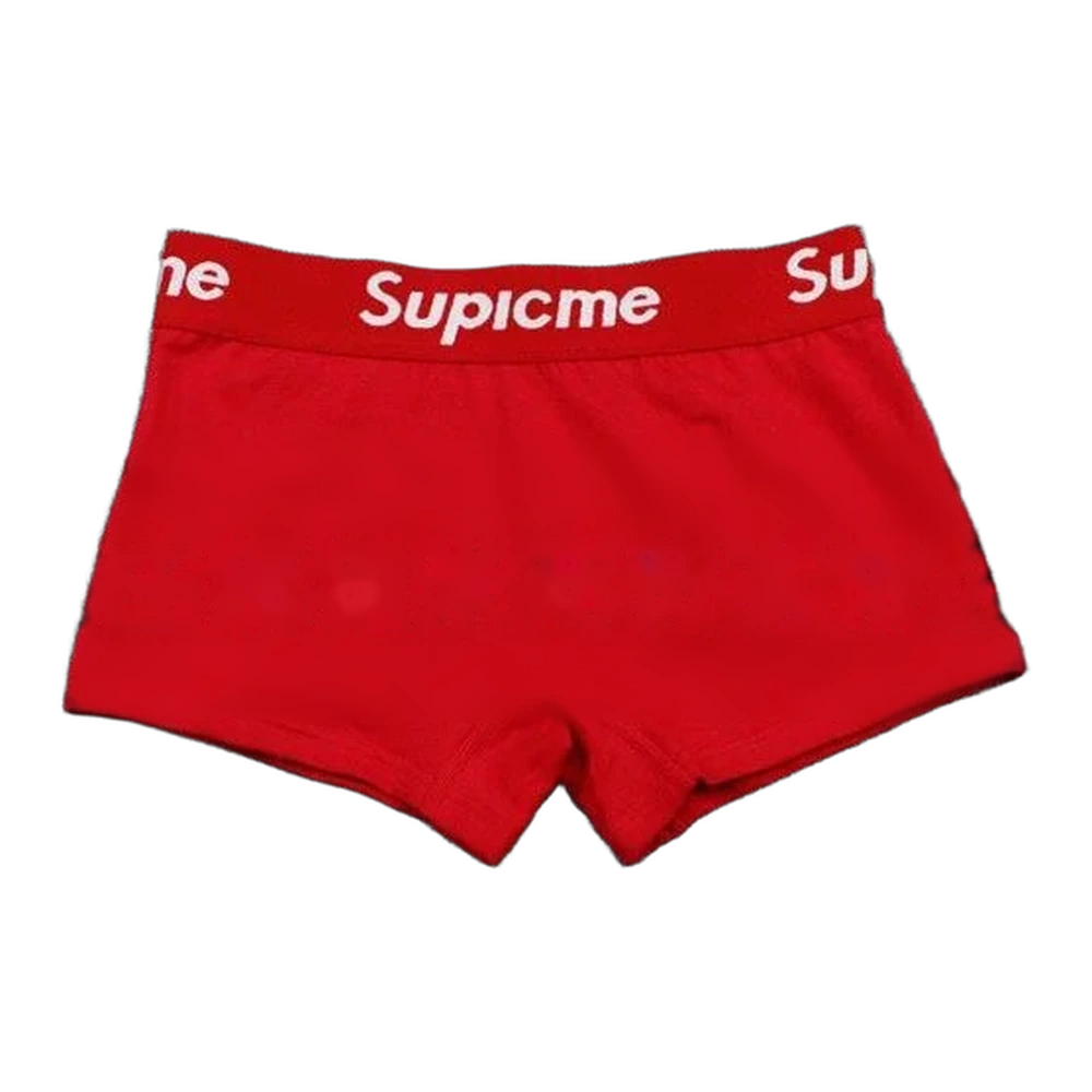 Box Logo Waistband Boxer Brief — Red