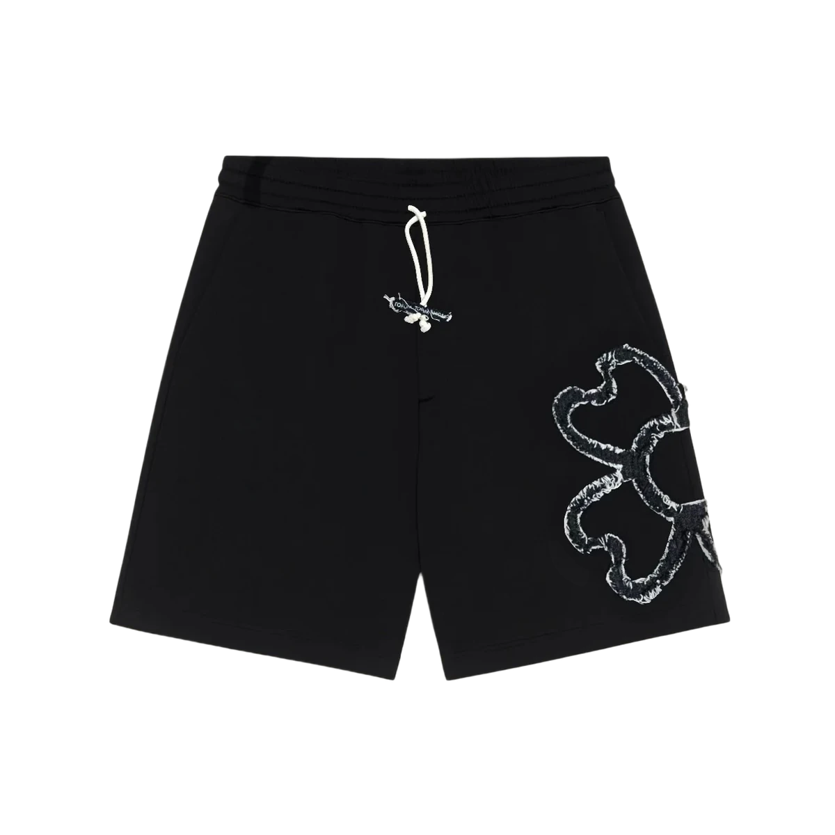 Clover Bloom Shorts — Black